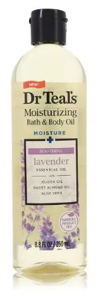 Dr. Teal's Moisturising Soothe & Sleep Bath & Body Oil 260ml With Lavender & Essential Oils