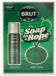 Brut Original Soap On a Rope Gift Set With Spicy Fragrance Feeling Fresh & Smelling At Tts Best