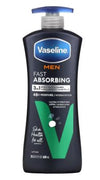 Vaseline Men Fast Absorbing Face & Body Lotion 600ml