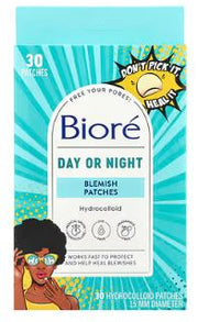 Biore Day or Night Blemish Patches 30 Hydrocolloid Patches