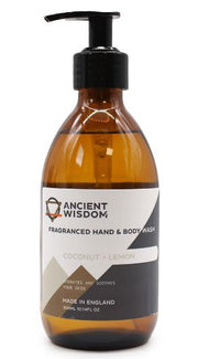 Coconut & lemon Hand & Body Wash 300ml By Ancient Wisdom