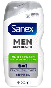 Sanex Men Skin Health Active Fresh Shower Gel 400ml