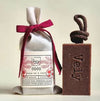 Coffee Soap On A Rope COCO With Coffee & Raw Cacao 100gm By The Vely Soapery