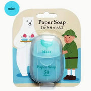 Fragrant Travel Paper Soap Sheets (50 Sheets) MINT