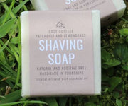 Handmade Shaving Soap 55gm By Cosy Cottage Soap - Scented with Lemongrass & Patchouli