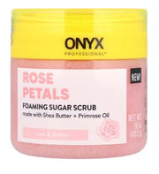 Onyx Professional Rose Petals Foaming Sugar Scrub 453gm