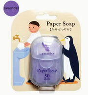 Fragrant Travel Paper Soap Sheets (50 Sheets) LAVENDER