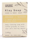 Orange & Ginger Klay Soap 140gm By Ancient Wisdom