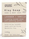 Lavender & Vanilla Klay Soap 140gm By Ancient Wisdom