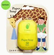 Fragrant Travel Paper Soap Sheets (50 Sheets) LEMON