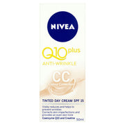 Nivea Q10 Plus Anti Wrinkle CC Colour Correction Tinted Day Cream SPF 15 50ml